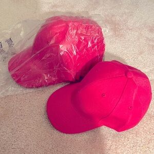 7 Girls hot pink Basketball hats brand New never worn🧢💕